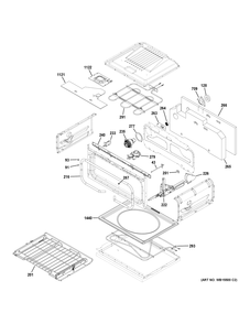 UPPER OVEN Diagram and Parts List for C2S995SEL1SS  General Electric Range