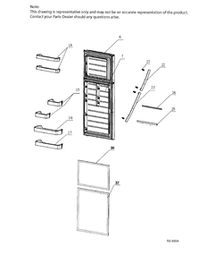 Part Location Diagram of WG03L06802 GE TOP HINGE ASM.