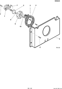 CONVECTION BLOWER Diagram and Parts List for GRCL3600ZWW-1  General Electric Range