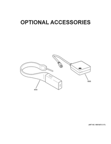 Optional Accessories Diagram and Parts List for CHS950P4M7W2  General Electric Range