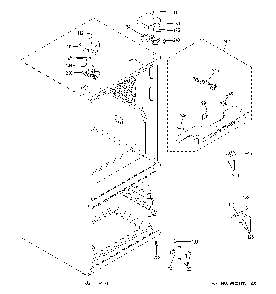 Case parts Diagram and Parts List for GFE26JGMNFBB  General Electric Refrigerator