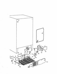 Unit Parts Diagram and Parts List for 3639552714  Kenmore Refrigerator