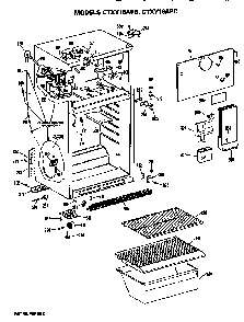 Part Location Diagram of WR2X8219 GE DISCONTINUED