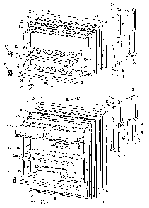 Doors Diagram and Parts List for TBX21PKC  General Electric Refrigerator