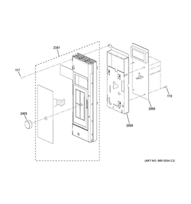Control Parts Diagram and Parts List for PVM9179EF1ES  General Electric Microwave