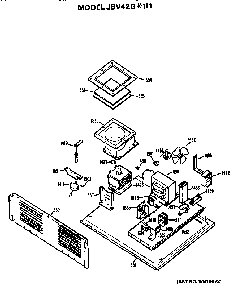 Part Location Diagram of WB24X131 GE DISCONTINUED