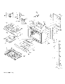 Upper Oven Diagram and Parts List for PTD9000BN3TS  General Electric Wall Oven