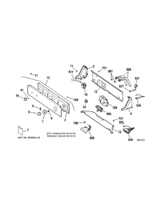 CONTROLS Diagram and Parts List for GCXRP090B0WW  General Electric Washer