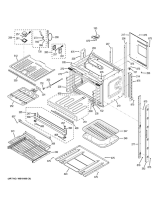 Upper Oven Diagram and Parts List for CTD90FP3M1D1  General Electric Range