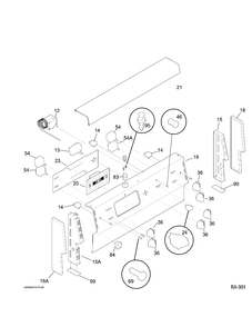 Part Location Diagram of WG02F05611 GE LENS