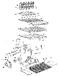 Unit Parts Diagram and Parts List for TBX18KKE  General Electric Refrigerator