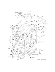 Body Parts Diagram and Parts List for JGB630DEF1WW  General Electric Range