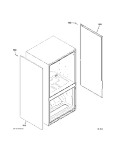 Part Location Diagram of WR01L00655 GE HANDLE Assembly COMMERCIAL 29