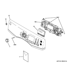 Part Location Diagram of 31-16879 GE Pm mini manual