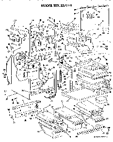 Cabinet Parts Diagram and Parts List for TBX23ZHB  General Electric Refrigerator
