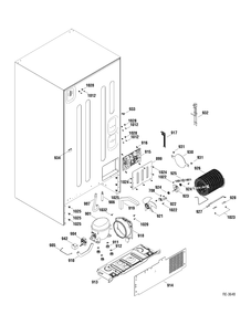 SYSTEM Diagram and Parts List for PDRF0MBXARWW  General Electric Refrigerator
