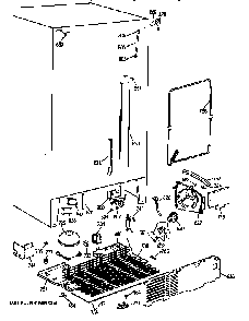 Unit Parts Diagram and Parts List for TFX24PRXDWW  General Electric Refrigerator