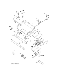 GAS & BURNER PARTS Diagram and Parts List for JGB640SEF3SS  General Electric Range