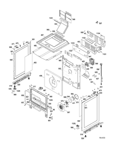 Body Parts Diagram and Parts List for ZFGB21HZSS  General Electric Range