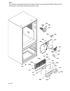 FZ FUNCTIONAL PARTS Diagram and Parts List for PDE21KMKBKES  General Electric Refrigerator
