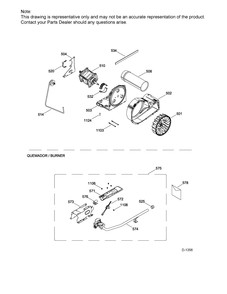Blower And Drive Diagram and Parts List for GTMX180GD5WW  General Electric Dryer
