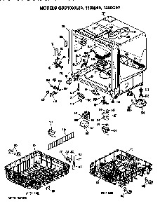 Part Location Diagram of WD9X223 GE KNOB TIMER