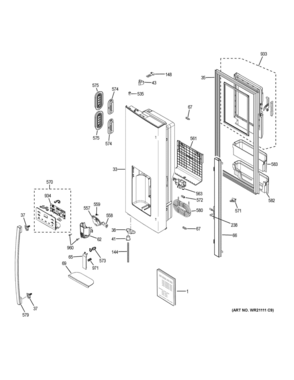 Part Location Diagram of 31-46260 GE PM MINI MANUAL WIRING