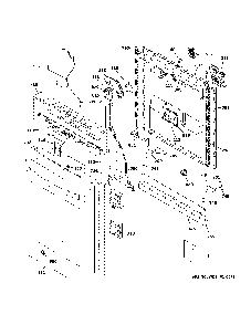Escutcheon & door assembly Diagram and Parts List for DDT700SBN2TS  General Electric Dishwasher