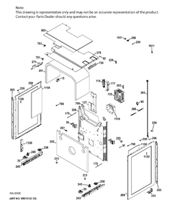 BODY PARTS Diagram and Parts List for CCGS990SET6SS  General Electric Range