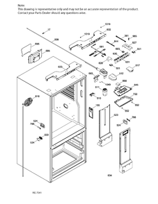 FF FUNCTIONAL Diagram and Parts List for PNE21KSKBKSS  General Electric Refrigerator