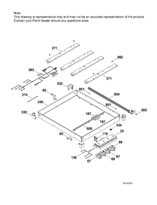 ELECTRICAL SYSTEM Diagram and Parts List for MCP2024DJ1BB  General Electric Range