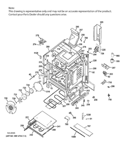 BODY PARTS Diagram and Parts List for CCS975SD3SS  General Electric Range