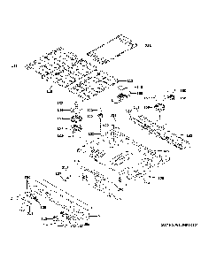 Control Panel And Cooktop Diagram and Parts List for PGS960YP1FS  General Electric Range