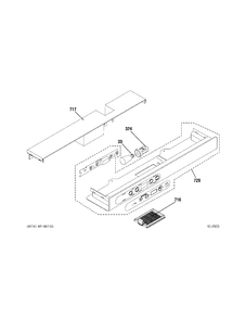 CONTROLS Diagram and Parts List for ZDWT240PBBS  General Electric Refrigerator