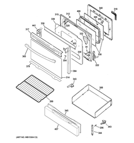 Part Location Diagram of WB07X23478 GE Post Trim (Left)