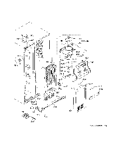 Freezer Section Diagram and Parts List for GZS22DGJXFWW  General Electric Refrigerator