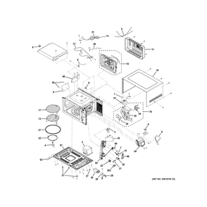 Oven Cavity Parts 2 Diagram and Parts List for CCWK15C1W1DS  General Electric Microwave
