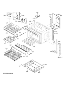 Body Parts Diagram and Parts List for PTS7000BN5TS  General Electric Wall Oven