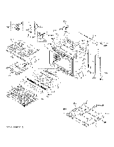 Lower Oven Diagram and Parts List for PTD9000BN3TS  General Electric Wall Oven