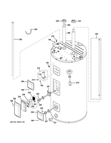 Part Location Diagram of WS06X20402 GE VALVE DRAIN STRAIGHT