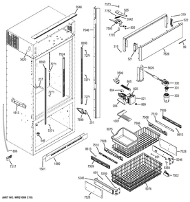 Part Location Diagram of WR02X13480 GE Assembly CLOSURE