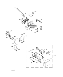 ICE MAKER & DISPENSER Diagram and Parts List for GSRC3QGXHFWW  General Electric Refrigerator