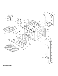 UPPER OVEN Diagram and Parts List for JK5500DF5BB  General Electric Wall Oven