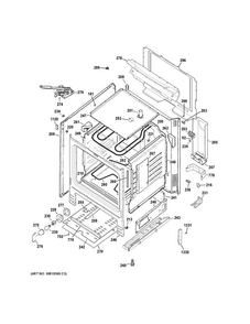 Part Location Diagram of WB63X27000 GE Range back