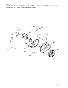 BLOWER & DRIVE ASM Diagram and Parts List for GTMX180ED4WW  General Electric Dryer