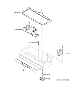Part Location Diagram of WR02X25947 GE Cover box control
