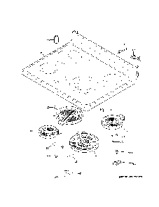 Cooktop Diagram and Parts List for JBS60RK6SS  General Electric Range