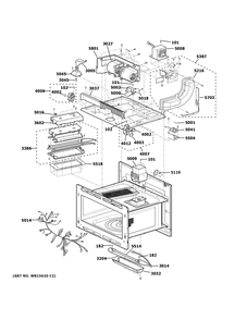Insulator Parts Diagram and Parts List for CSB913P2N1S1  General Electric Microwave