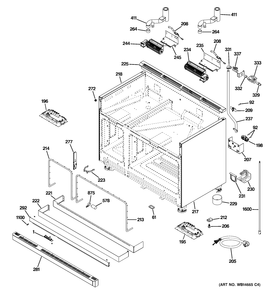 BODY PARTS Diagram and Parts List for ZDP484LGP7SS  General Electric Range
