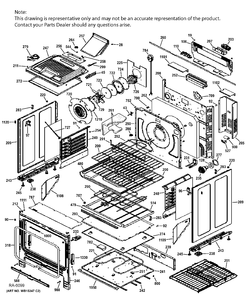 BODY PARTS Diagram and Parts List for PC2S920SEF2SS  General Electric Range